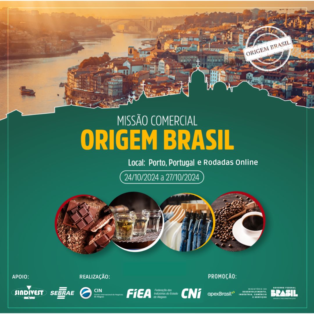 Fiea promove participação de 22 empresas alagoanas na Missão Origem Brasil-Portugal