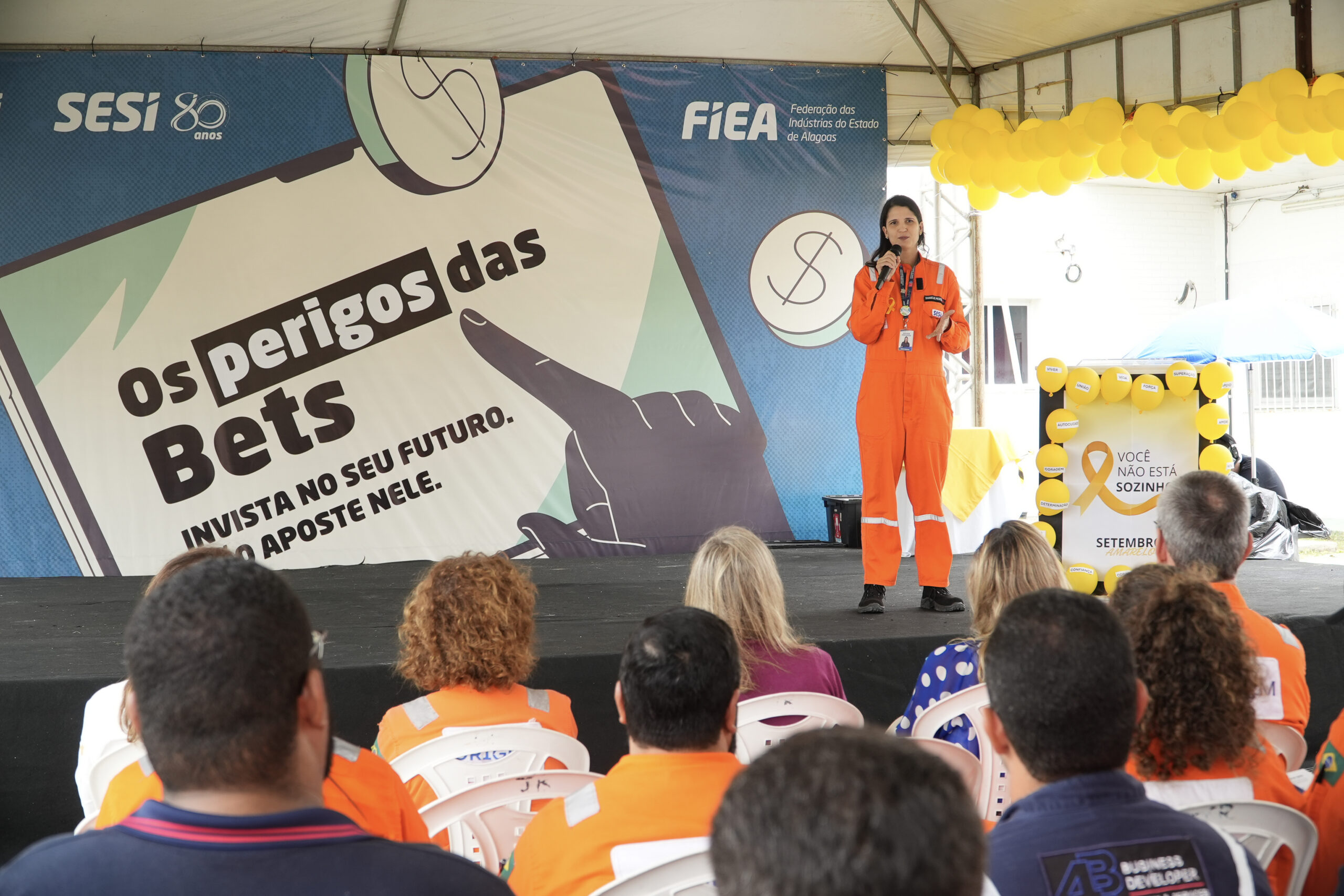 FIEA, SESI e SENAI levam campanha contra riscos das Bets às indústrias de Alagoas